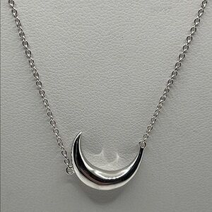 925 Sterling Silver Moon Necklace